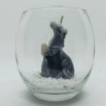 bougie cheval : bougie en forme de cheval faite avec de la cire de colza et sans parfum