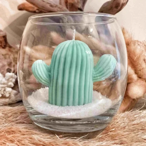 bougie décorative cactus